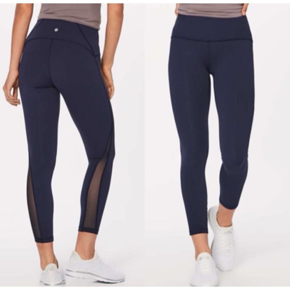 Lululemon Train Times 7/8 Pant (25" ) in midnight navy Size 6~RARE